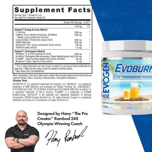EVOGEN Evoburn Elite Thermogenic Powder 30 Servings - Image 4