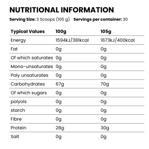 NXT Nutrition Beef Mass Gain 3.15kg - Image 3