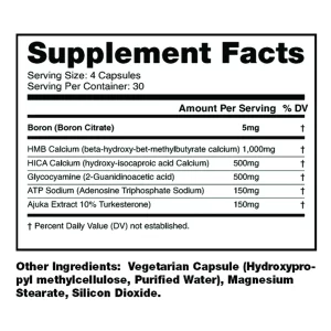 DRAGON PHARMA HYDRA - High-Potency Natural Anabolic-120 Capsules-30 Servings - Image 3