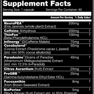 Performax Labs Oxy Max Extreme Fat Burner 60 Capsules - Image 2